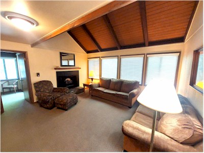 Spacious Familky Room With Fireplace